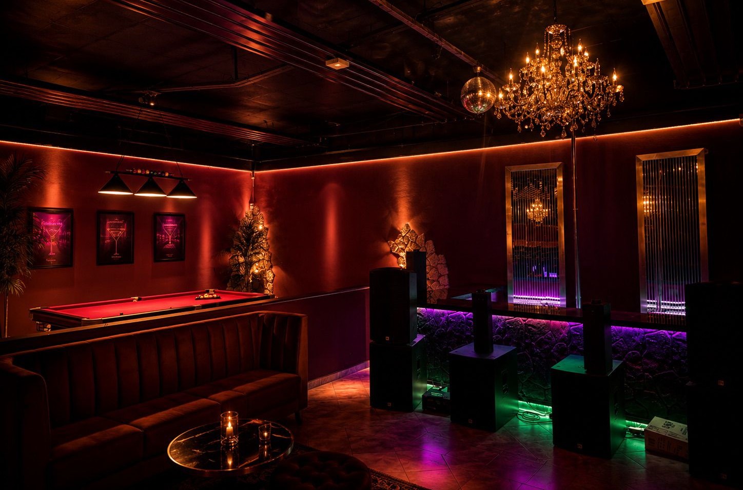 Lounge & Billard Bereich
